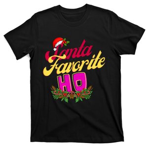 SantaS Favorite Funny Christmas Hat T-Shirt