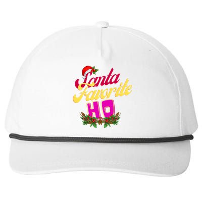 SantaS Favorite Funny Christmas Hat Snapback Five-Panel Rope Hat