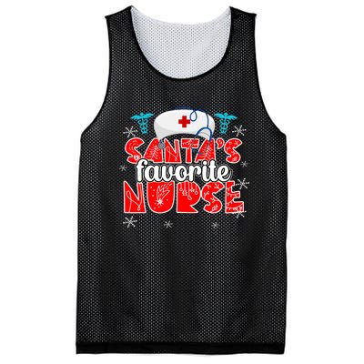 SantaS Favorite Funny Nurse Hat Christmas Xmas Cute Cool Mesh Reversible Basketball Jersey Tank