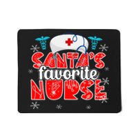 SantaS Favorite Funny Nurse Hat Christmas Xmas Cute Cool Mousepad