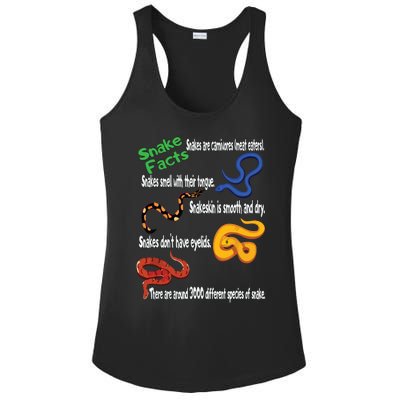 Snake Facts Funny Boy Girl Snake Lover Ladies PosiCharge Competitor Racerback Tank