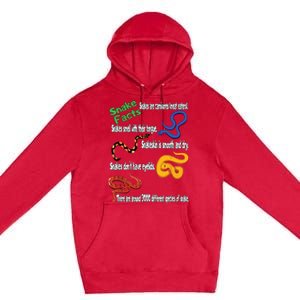 Snake Facts Funny Boy Girl Snake Lover Premium Pullover Hoodie