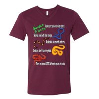 Snake Facts Funny Boy Girl Snake Lover V-Neck T-Shirt