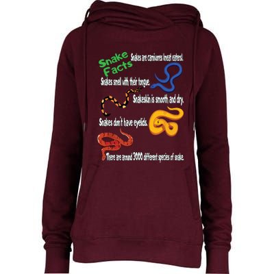 Snake Facts Funny Boy Girl Snake Lover Womens Funnel Neck Pullover Hood