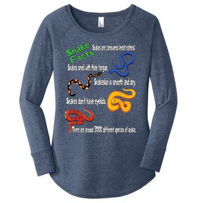 Snake Facts Funny Boy Girl Snake Lover Women's Perfect Tri Tunic Long Sleeve Shirt