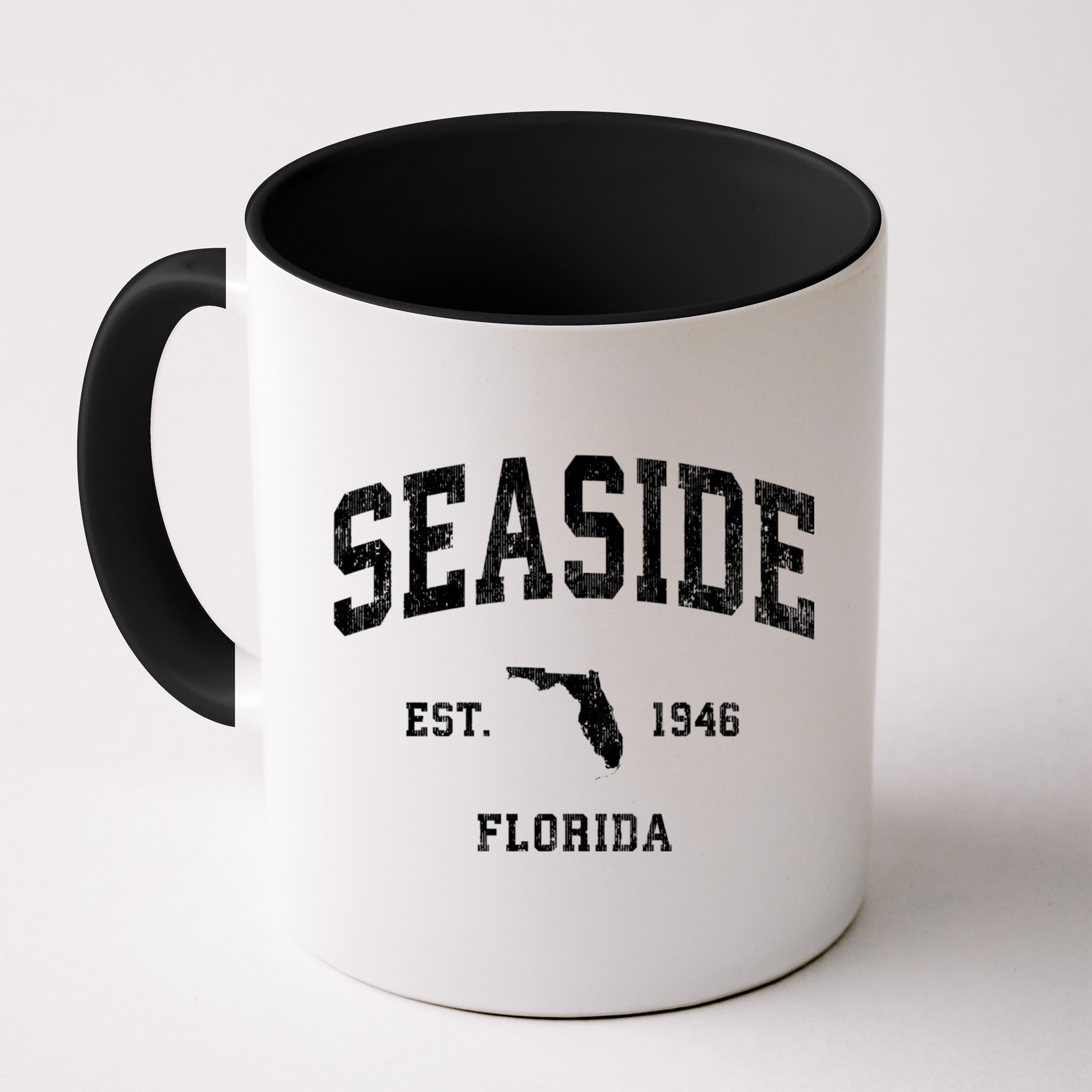 Seaside Florida Fl Vintage Athletic Mug