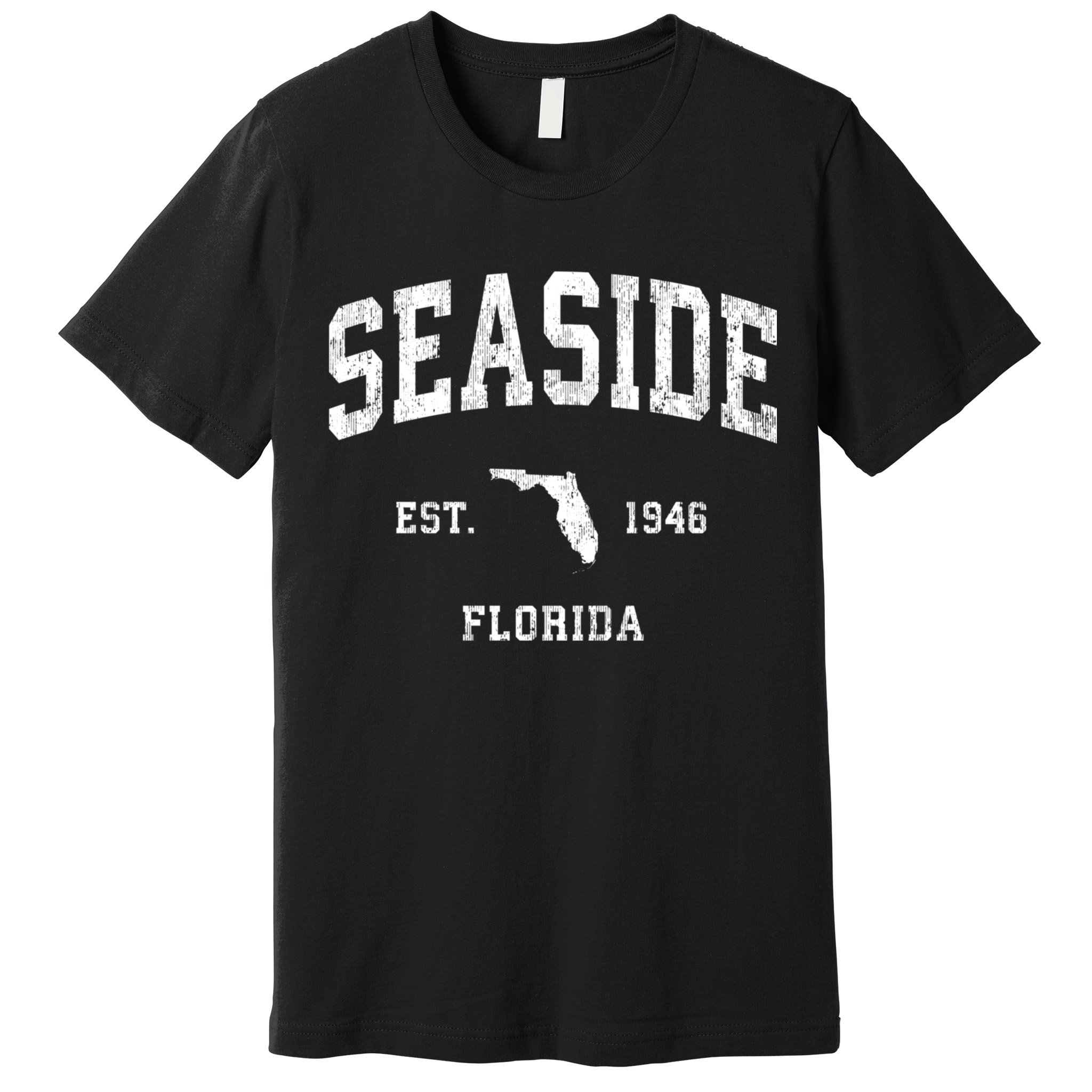 Seaside Florida Fl Vintage Athletic Premium T-Shirt