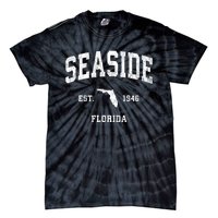 Seaside Florida Fl Vintage Athletic Tie-Dye T-Shirt