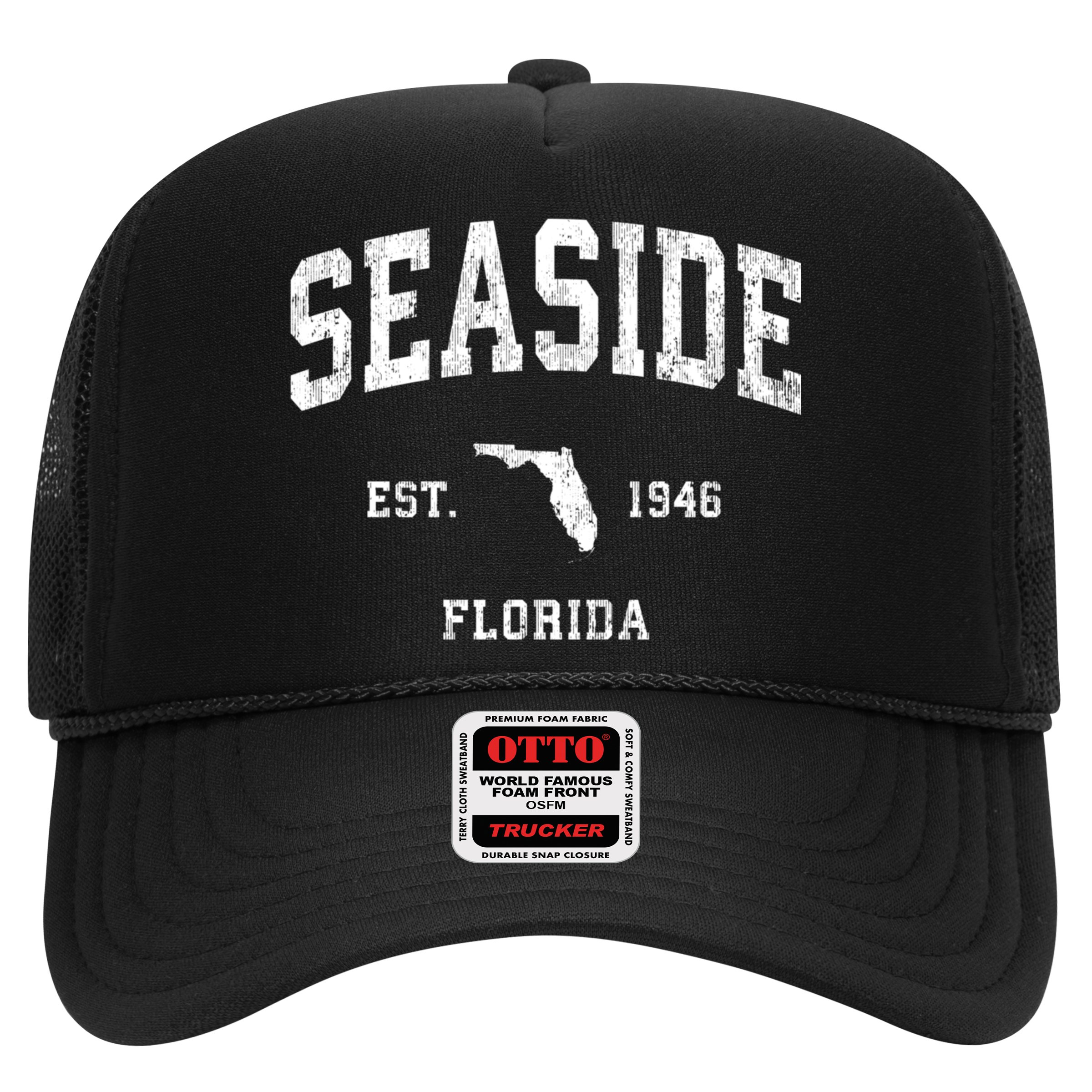Seaside Florida Fl Vintage Athletic Hat