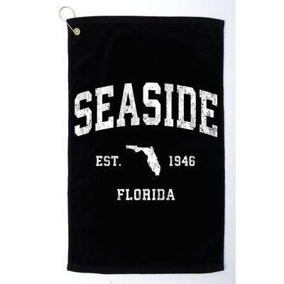 Seaside Florida Fl Vintage Athletic Golf Towel