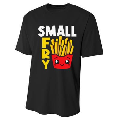 Small Fry French Fries Eater Fast Food Chips Lover Potato Performance Sprint T-Shirt