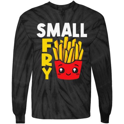 Small Fry French Fries Eater Fast Food Chips Lover Potato Tie-Dye Long Sleeve Shirt