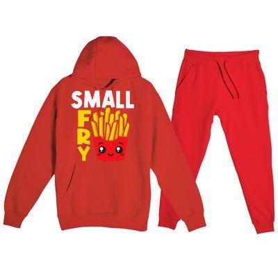 Small Fry French Fries Eater Fast Food Chips Lover Potato Premium Hooded Sweatsuit Set