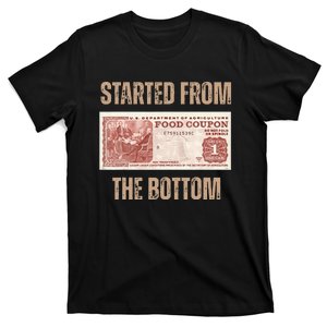 Started From Food Stamp Amounts In Each State The Bottom T-Shirt