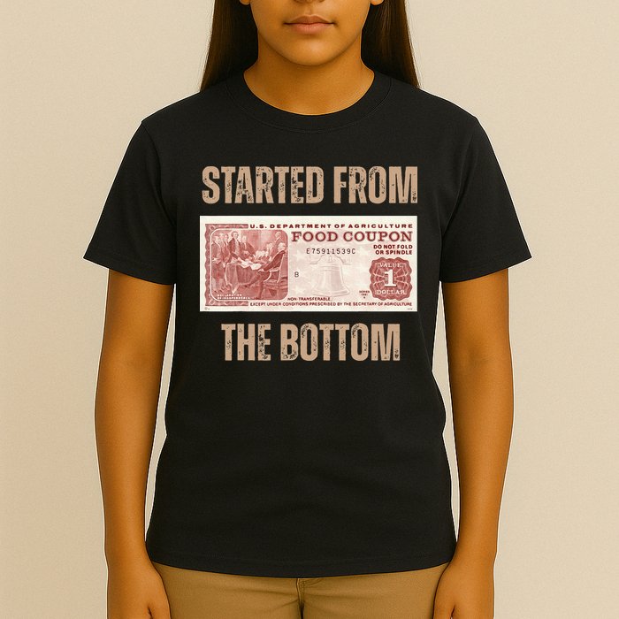 Started From Food Stamp Amounts In Each State The Bottom T-Shirt