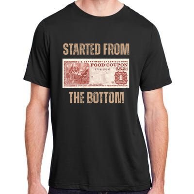 Started From Food Stamp Amounts In Each State The Bottom Adult ChromaSoft Performance T-Shirt