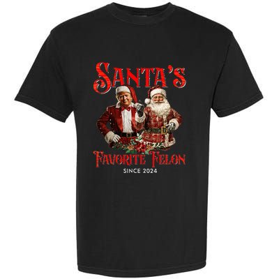 SantaS Favorite Felon Since 2024 Christmas Xmas Funny Trump Garment-Dyed Heavyweight T-Shirt