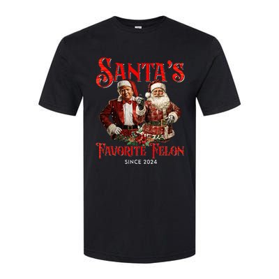 SantaS Favorite Felon Since 2024 Christmas Xmas Funny Trump Softstyle CVC T-Shirt