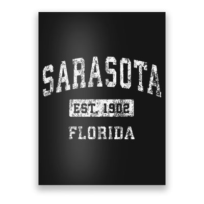 Sarasota Florida Fl Vintage Established Poster