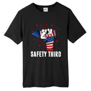 Sarcastic Fireworks Firecrackers 4th Of July Safety Third Gift Tall Fusion ChromaSoft Performance T-Shirt