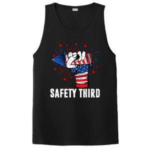 Sarcastic Fireworks Firecrackers 4th Of July Safety Third Gift PosiCharge Competitor Tank