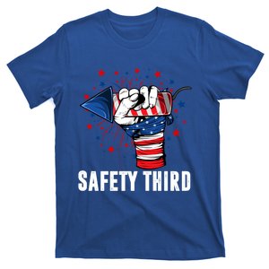 Sarcastic Fireworks Firecrackers 4th Of July Safety Third Gift T-Shirt