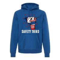 Sarcastic Fireworks Firecrackers 4th Of July Safety Third Gift Premium Hoodie