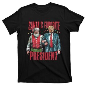 SantaS Favorite Felon Since 2024 Christmas Xmas Funny Trump T-Shirt