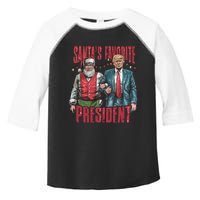 SantaS Favorite Felon Since 2024 Christmas Xmas Funny Trump Toddler Fine Jersey T-Shirt