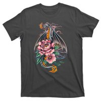 Springtime Floral Fire Dragon T-Shirt