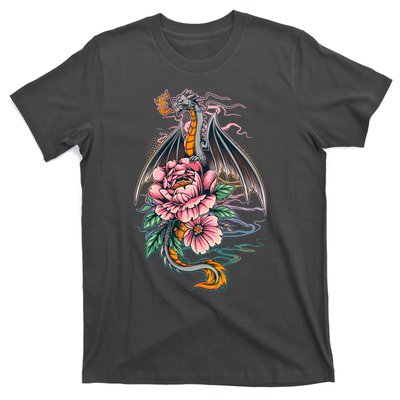 Springtime Floral Fire Dragon T-Shirt