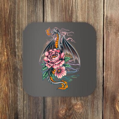 Springtime Floral Fire Dragon Coaster