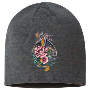 Springtime Floral Fire Dragon Sustainable Beanie