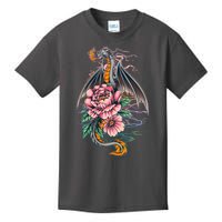 Springtime Floral Fire Dragon Kids T-Shirt