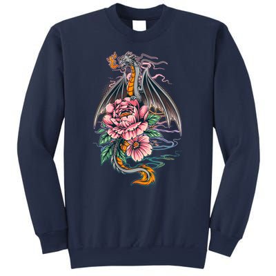 Springtime Floral Fire Dragon Sweatshirt