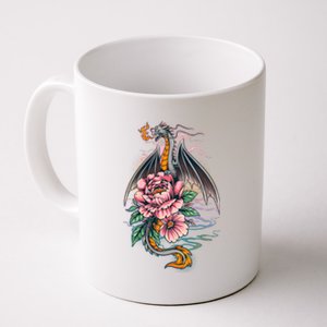 Springtime Floral Fire Dragon Coffee Mug