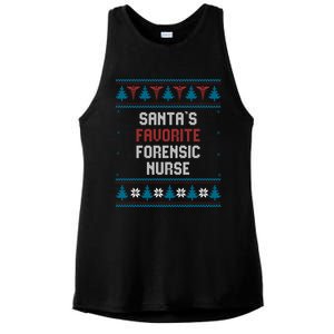 Santas Favorite Forensic Nurse Gift Christmas Funny Gift Ladies PosiCharge Tri-Blend Wicking Tank