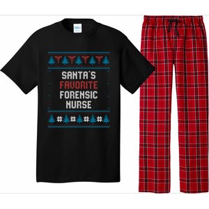 Santas Favorite Forensic Nurse Gift Christmas Funny Gift Pajama Set