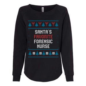 Santas Favorite Forensic Nurse Gift Christmas Funny Gift Womens California Wash Sweatshirt