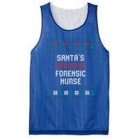 Santas Favorite Forensic Nurse Gift Christmas Funny Gift Mesh Reversible Basketball Jersey Tank