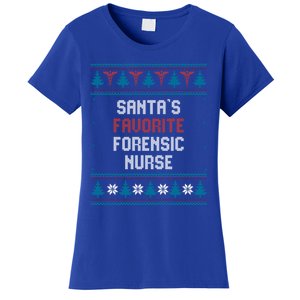 Santas Favorite Forensic Nurse Gift Christmas Funny Gift Women's T-Shirt