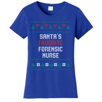 Santas Favorite Forensic Nurse Gift Christmas Funny Gift Women's T-Shirt