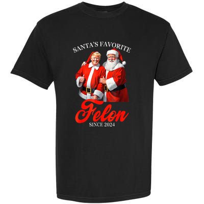 SantaS Favorite Felon Since 2024 Trump Christmas Xmas Garment-Dyed Heavyweight T-Shirt