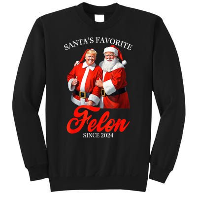 SantaS Favorite Felon Since 2024 Trump Christmas Xmas Sweatshirt