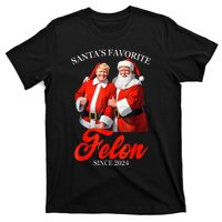 SantaS Favorite Felon Since 2024 Trump Christmas Xmas T-Shirt