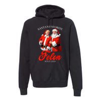 SantaS Favorite Felon Since 2024 Trump Christmas Xmas Premium Hoodie