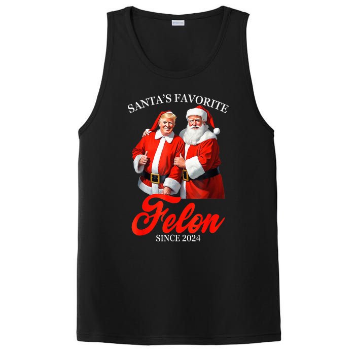 SantaS Favorite Felon Since 2024 Trump Christmas Xmas PosiCharge Competitor Tank