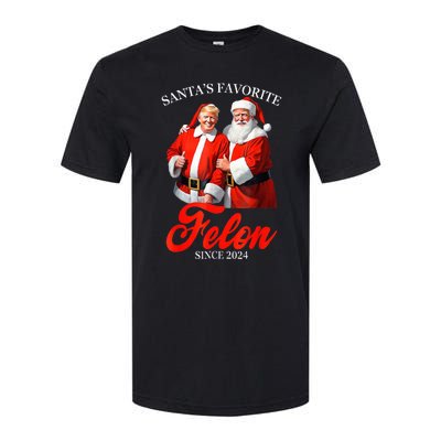 SantaS Favorite Felon Since 2024 Trump Christmas Xmas Softstyle CVC T-Shirt