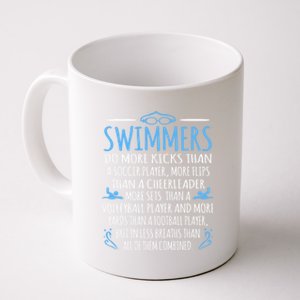 Swimmers Facts Funny Swimming Swim Coach Graphic Gift Coffee Mug