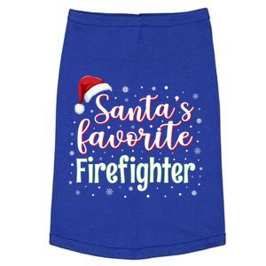 SantaS Favorite Firefighter Christmas Firefighter Xmas Gift Doggie Tank